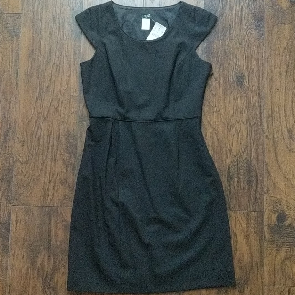J. Crew NWT Black Cap Sleeve Dress Size 4